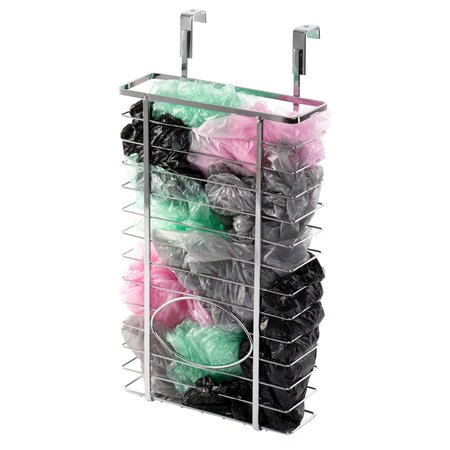 BASICWISE Over Cabinet Metal Bag Storage Holder QI003492